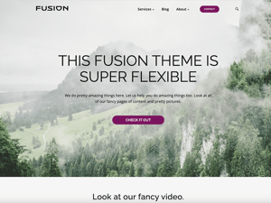 Fusion theme for HubSpot